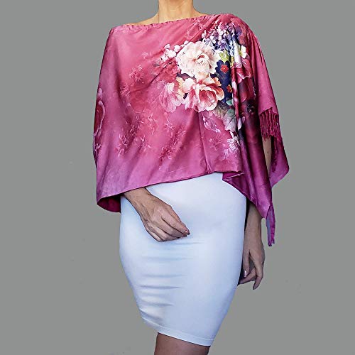 dusky pink wedding shawl