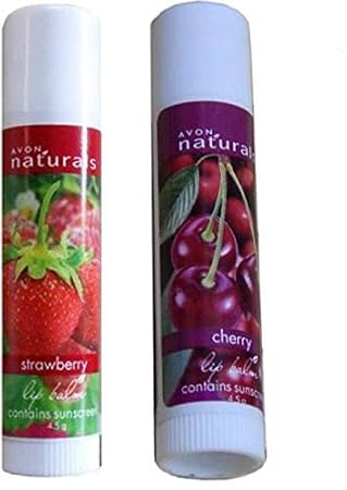 Colours Of Avon Cherry & Strawberry Lip Balm - Pack Of 2 (4.5 Grams)