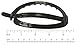 Parcelona French Plain Oval Large Ponytail Holder Metal Free Hair Clip Barrette (Glossy Black)