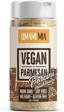 Umami Mia Vegan Parmesan (Porcini Mushroom)-Dairy Free, Gluten & Soy Free Vegan Cheese