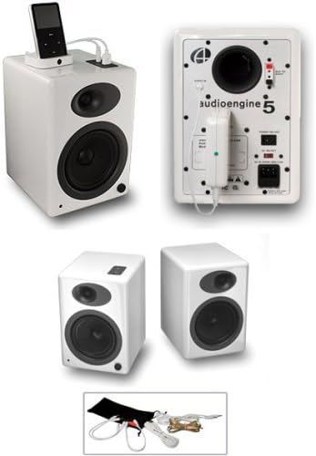 Audio Engine 5- Active Speaker System for iPod & MP3 Players - White