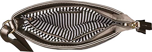 B BRENTANO Vegan Medium Crossbody Handbag Purse (Pewter.) - Thumbnail 5