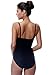 Franato Women's Shapewear Waist Shaper Leotard Tummy Slimmer Bodysuits Large Black