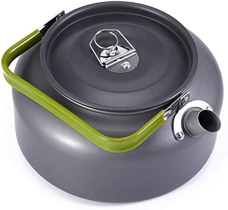 Saiko 0.8 L Camping Kettle Anodised Aluminum Teapot Coffee Pot Ultra-light Outdoor Hiking Camping Picnic Water Kettles Camping Bacckpacking Gear