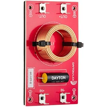 Crossover Parts Dayton Audio 5k Hpf 8 High Pass Speaker Crossover