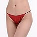 93% Silk 7% Spandex Women's Low Rise Sexy Thong 015 Aqua S/M