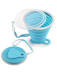 Taza de viaje plegable portátil, taza plegable con
