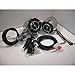 Motorcycle Aluminium Bullet Shape Waterproof Heavy Duty Wireless Bluetooth Stereo System with USB Charging Port & Aux