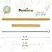 Bambaw Bamboo Reusable Straws - Eco-Friendly Long Straws with Cleaner Brush | Biodegradable Alternative - 6 x 5.5