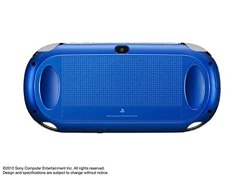 Sony Playstation Vita WiFi 1000 Series OLED Console with 2 Silicon Thumbstick Covers (Renewed) (Vibrant Blue)