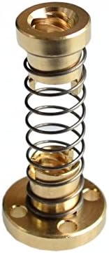 T8 Anti Backlash Spring Loaded Nut Elimination Gap Nut for 8mm Acme Threaded Rod Lead Screws DIY CNC 3D Printer Parts