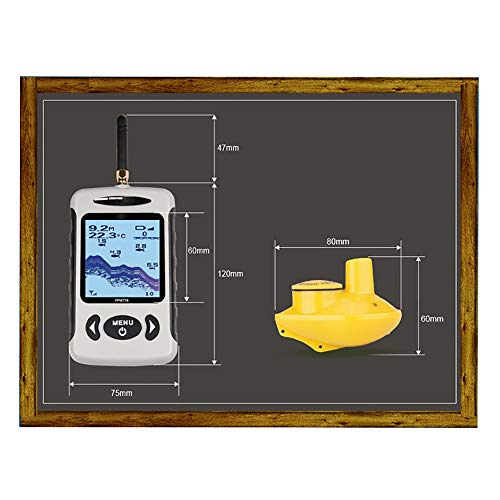Zhbd Détecteur De Poisson Poisson Sans Fil Finder 120 Mètres Plage 45 Mètres De Profondeur Fish Finder Avec écran Lcd…