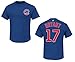 Kris Bryant Youth Chicago Cubs Blue Name and Number Jersey T-shirt Large 14-16