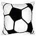 DECOPOW Embroidered Soccer Throw Pillow Cover,Square 18 inch Decorative Canvas Pillow Cover for Soccer Room Decor(Cover Only)