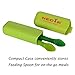 Baby Spoons - Gum-Friendly Soft-Tip Silicone Infant Safety Spoons with Suction - First Stage Feeding Training Utensils Gifts Sets For Babies and Toddlers - 100% FDA Approved BPA Free- 2 Count (green)