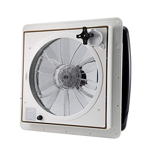 ALAVENTE RV Roof Vent 3Speed Manual RV Vent Fan, 14" Electric