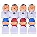 Hotusi 4Pcs Rod Foosball Soccer Table Football Men Player Replacement Parts(Red+Blue)