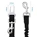 WINSEE Dog Seat Belt, 3 in 1 Multifunctional Pet Safety Belt Bungee Dog Car Harness with 2 Hook Latch & 1 Seatbelt Buckle, Swivel Aluminum Carabiner,Retractable Vehicle Harness