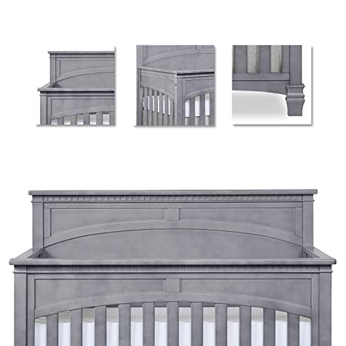 Evolur Santa Fe 5in1 Convertible Crib, Storm Grey Pricepulse