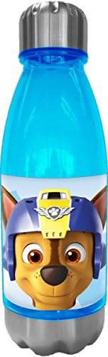 Paw Patrol Boy Tritan Bottle with Stainless Steel Cap &amp; Lid 500ml - Drinkware Water Bottle for Kids - Break Resistant and BPA Free