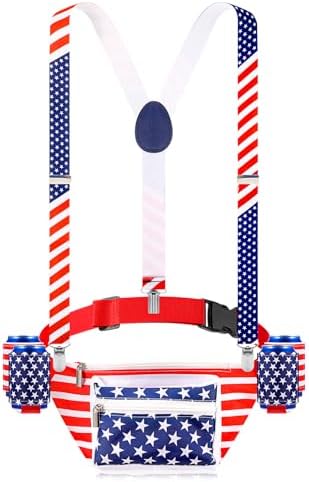 Amazon.com | Silkfly 9 Pcs 4th of July Fanny Pack 250th  display picture 3