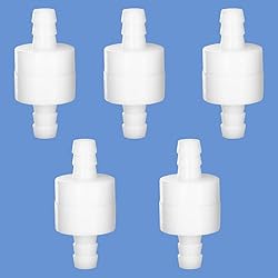Quickun 1/4" Barb Hose One Way Inline Check Valve