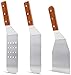 Juvale Griddle Spatula Set for Flat Tops - Restaurant Quality Cooking Utensils - Stainless Steel, Set of 3