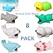 YMH Cable Protector for iPhone iPad Cable Android Samsung Galaxy Cord Plastic Cute Sea Animals Phone Accessory Protects USB Charger Data Protection Cover Chewers Earphone Cable Bite 8Pack (GSDBACTP)