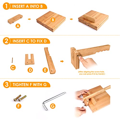 Tortilla Press 10 Inch Roti Maker Large Bamboo Wood Tortilla Press with