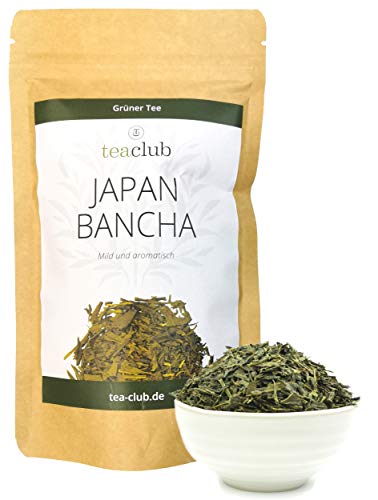 Japan Bancha Grüner Tee Lose 100g, Japanischer Grüntee Aromatisch-Mild, TeaClub Green Tea