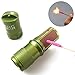 Cevinee Waterproof EDC Keychain Capsule Tube, Solid Small Essentials Stocking Container/Seal Bottle/Match Case/Dry Box/Pill Fob - Army Green