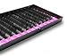 Eyelash Extensions C Curl 12mm Single Tray Mink Lash Of 1,000 Individual Eyelash Hairs With Eyelash Glue and Tweezer, Salon Eyelashes With Black Mink False Lashes