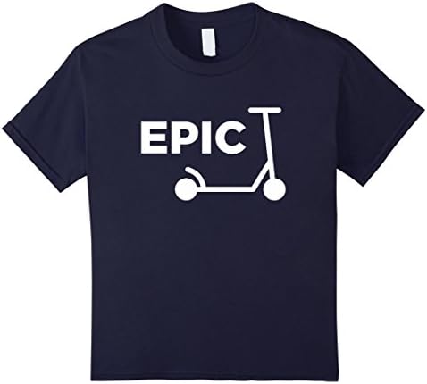 unisex-child Epic Scooter Kids &amp; Adults T-Shirt 12 Navy