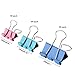 TecUnite 150 Pcs Binder Clips Assorted Sizes Pastel Paper Clamps Clips Large Medium Small Clips Office Supplies