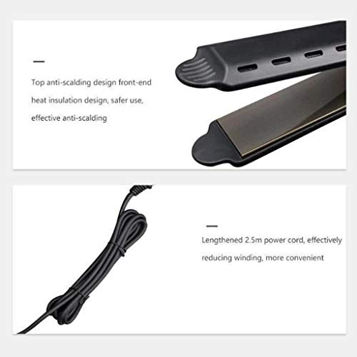 Hair Straightener,Portable Straightener Comb,Quick Styling Electric Hot Comb for Men and women,Wet and Dry Dual Use Anti-Scald Ceramic Ionic Hair Brush For All Hair Types,Home & Travel (Black)