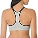 Fruit of The Loom Womens Spaghetti Strap Cotton Pull Over 3 Pack Sports Bra, Grey With Black/White/Black Hue, 44