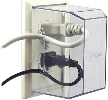 LectraLock - Baby Safety Electrical Outlet Cover - Duplex Style (single screw type) - Deep Cover