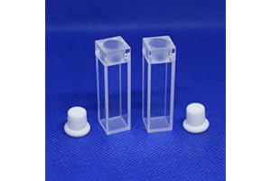 UV Quartz Cuvettes with PTFE Stoppers (Pathlength: 10 mm; Chamber Volume: 3.5 ml, Spectral Range: 190-2500 nm) (4 Sided Windo