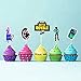 30Pcs | Cupcake Toppers and Cake Topper | Kids Party Supplies | Video Game Birthday Favors