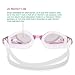 SIXBOX Swim Goggles Leak Free Anti UV Lens Adjustable Shoulder Strap Triathlon Swimming Goggles Anti Fog Nose Clip, Ear Adult Male, Female, Kids,Youth(Pink)