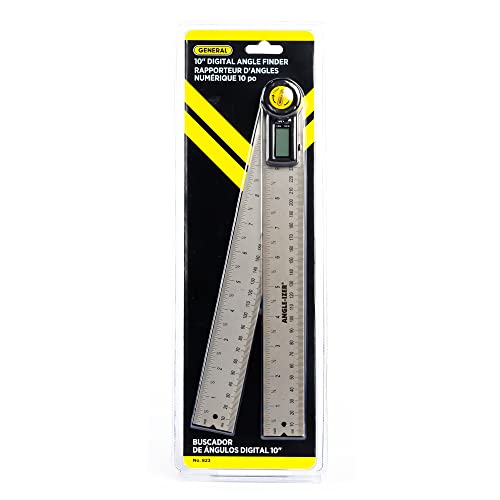 General Tools Digital Angle Finder Ruler 823 10" H Stainless Steel
