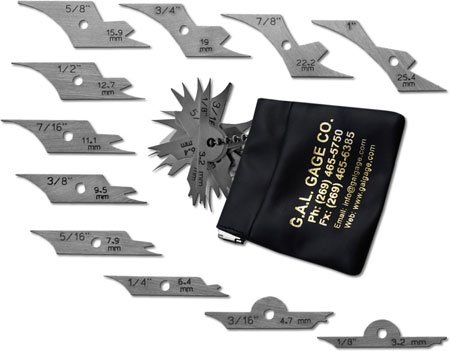 Mini Fillet Weld Keys GAL-16