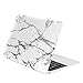 TopCase Macbook 12-Inch White Marble Rubberized Hard Case for Macbook 12