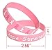 3omething New 36Ct Breast Cancer Awareness Pink Ribbon Bracelets - Hope Faith Strength Courage Wristbands Party Supplies Favors