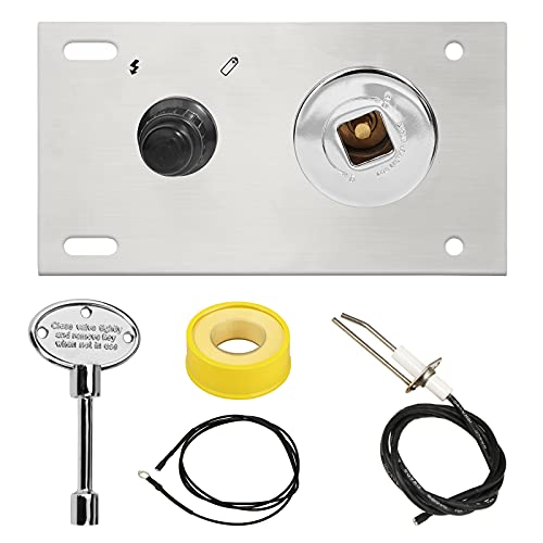 EXCELFU Fire Pit Gas Burner Spark Ignition Kit Including Push Button