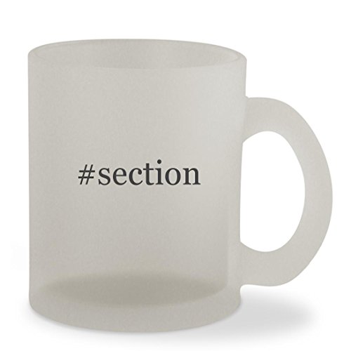 #section - 10oz Hashtag Sturdy Glass Frosted Coffee Cup Mug
