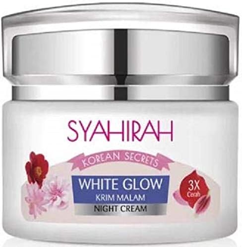 SYAHIRAH White Glow Night Cream 45g-Helps to Lighten While Providing Moisture to Your Skin