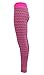 90 Degree By Reflex Kids - Girls Textured Zig Zag Leggings - Junior Activewear - Pink Purple Combo Small (7/8)