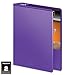 Wilson Jones 1 Inch 3 Ring Binder, Heavy Duty D-Ring View Binder, Extra Durable Hinge, Purple (W385-14-267PP)