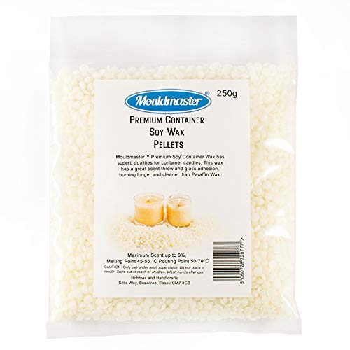 Mouldmaster™ Premium Container Soy Wax Pellets 250g, White/Cream